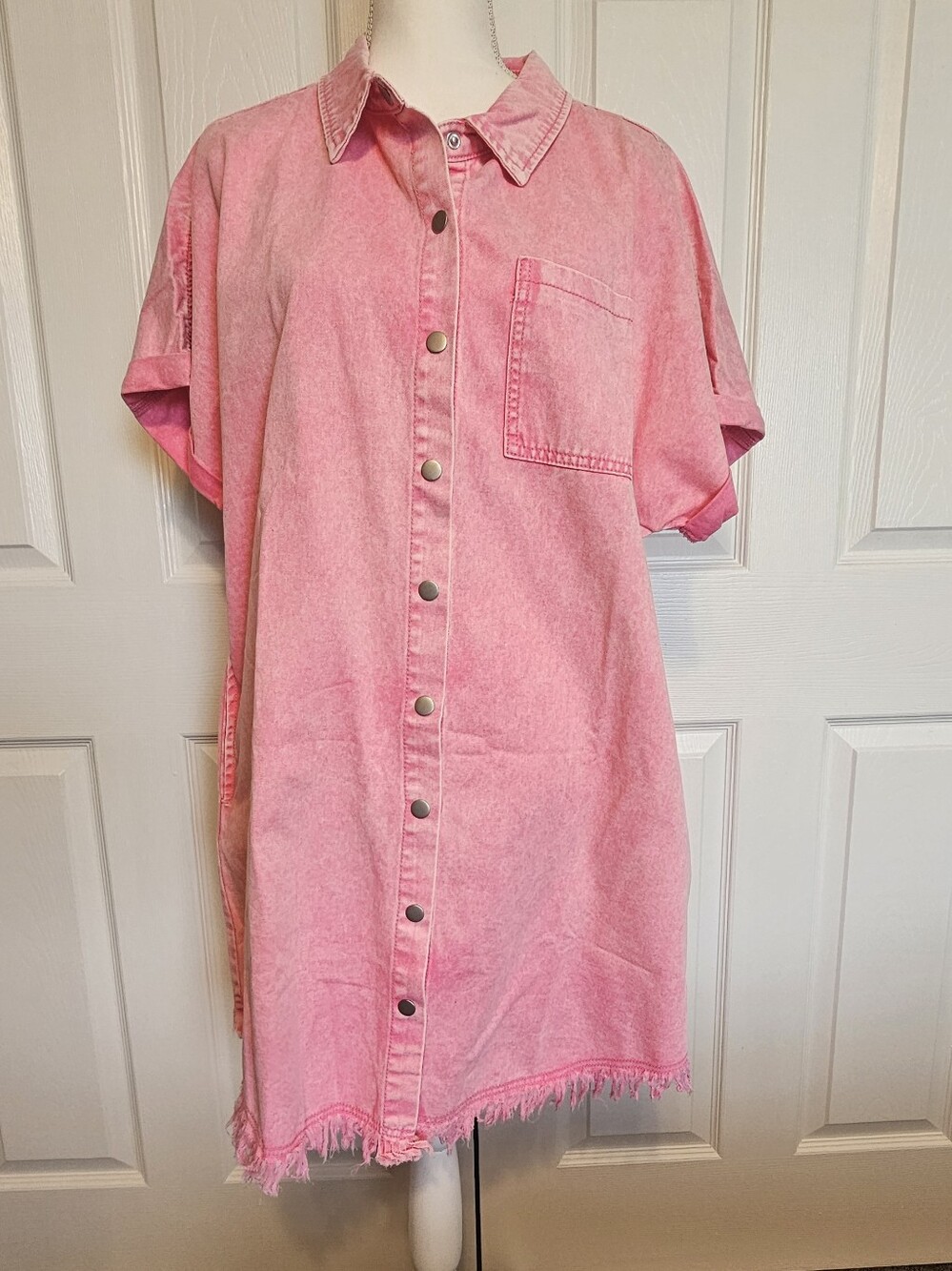 Pink Denim Dress Size XtraLarge